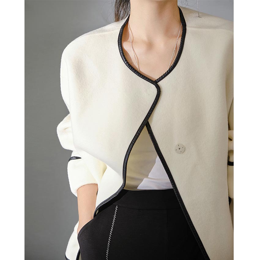 Ladies New Wool Double Sided Woolen Coat