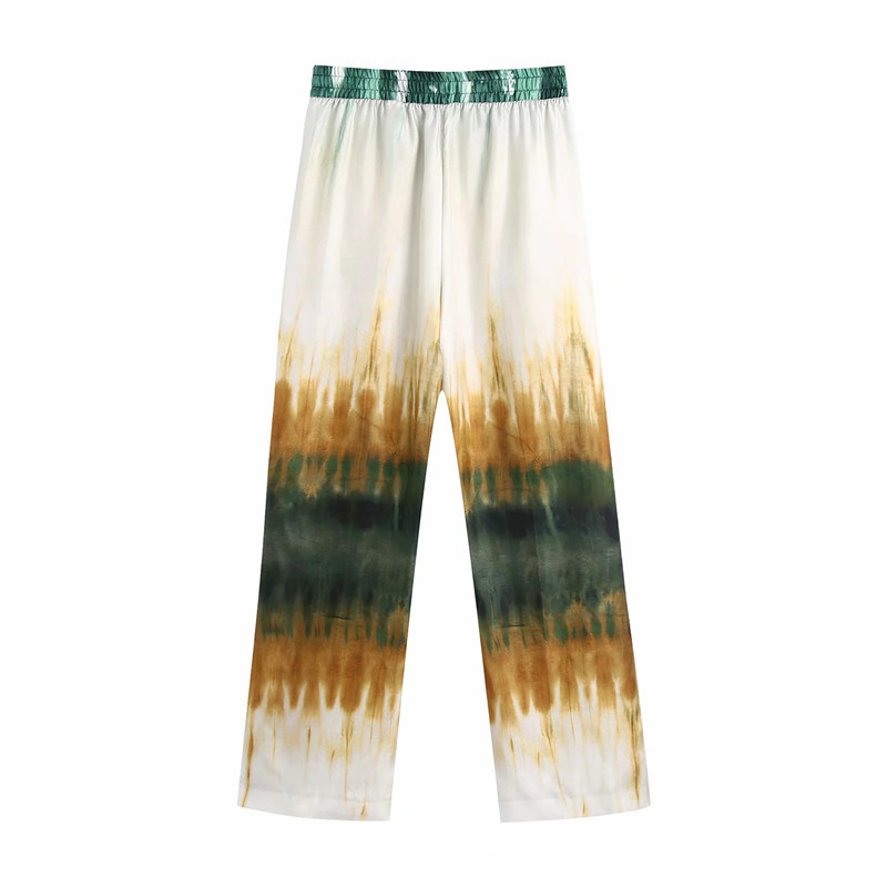 Title 5, Damen-Shirt mit Tie-Dye-Druck und lange Hose. B...