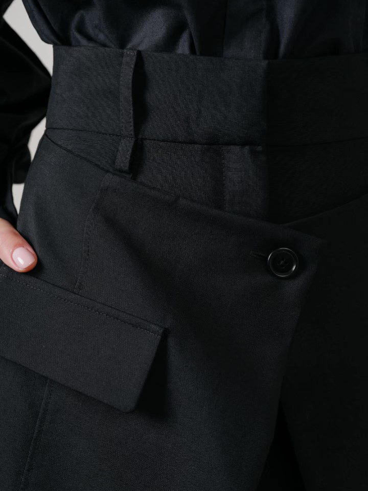 High-Slit Wide-Leg Pants, picture 5 of 8