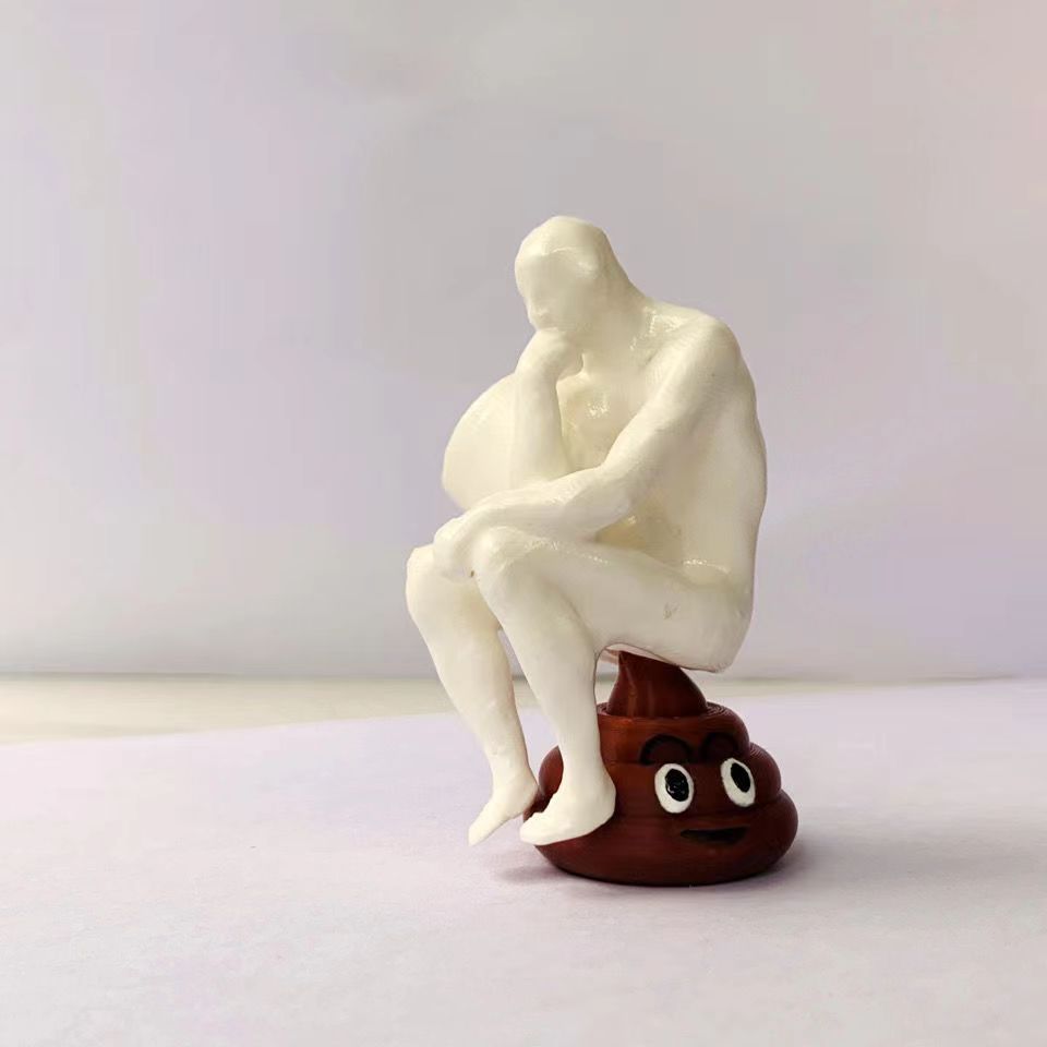 3D Printing Thinker Shit Villain Toothpaste Dispenser - Image 4