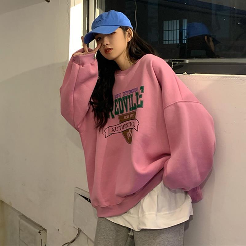 Women's Printed Drawstring Thermal Fleece Hoodie