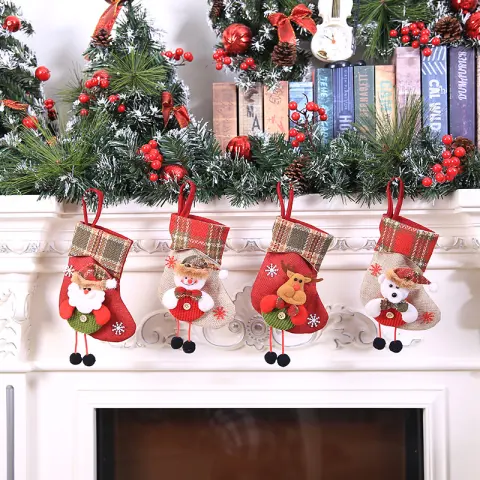 Christmas Decorations Stocking Pendant Gift Bag Hanging Piece