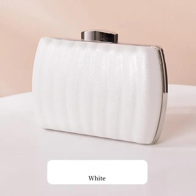 Women's Fashion Creative Chain Clutch Shoulder Bag White - Shop at LoveMi
