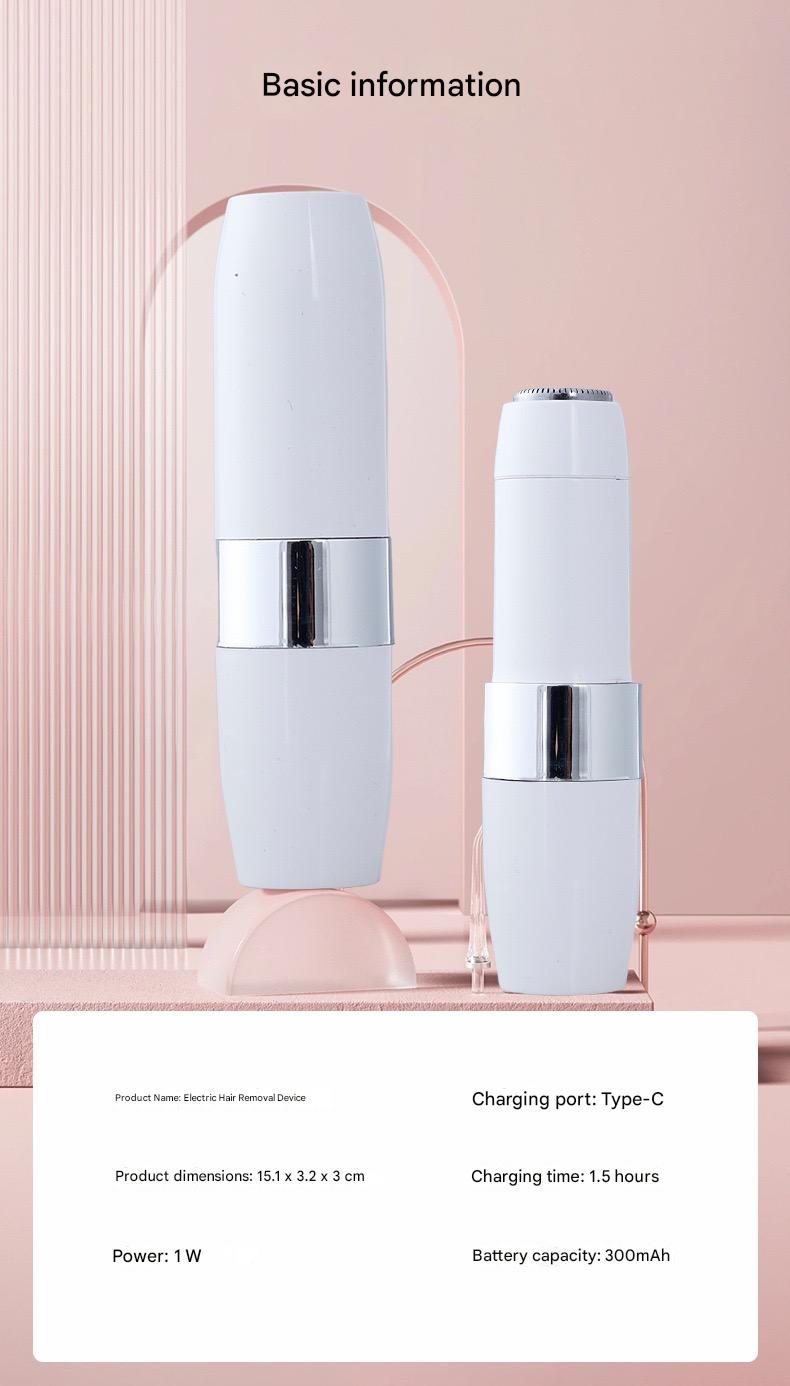 Rechargeable Portable Epilator For Women Men Electric Full-Body Hair Removal Device