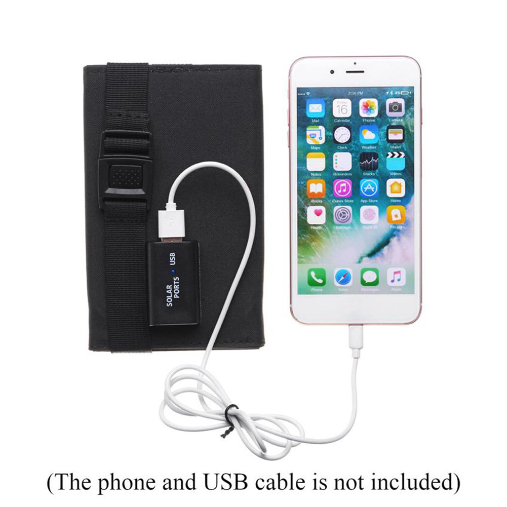 Outdoor Mobile Phone Solar Panel Charging Bag Small Size Portable Solar Panel Folding Bag — foto 4