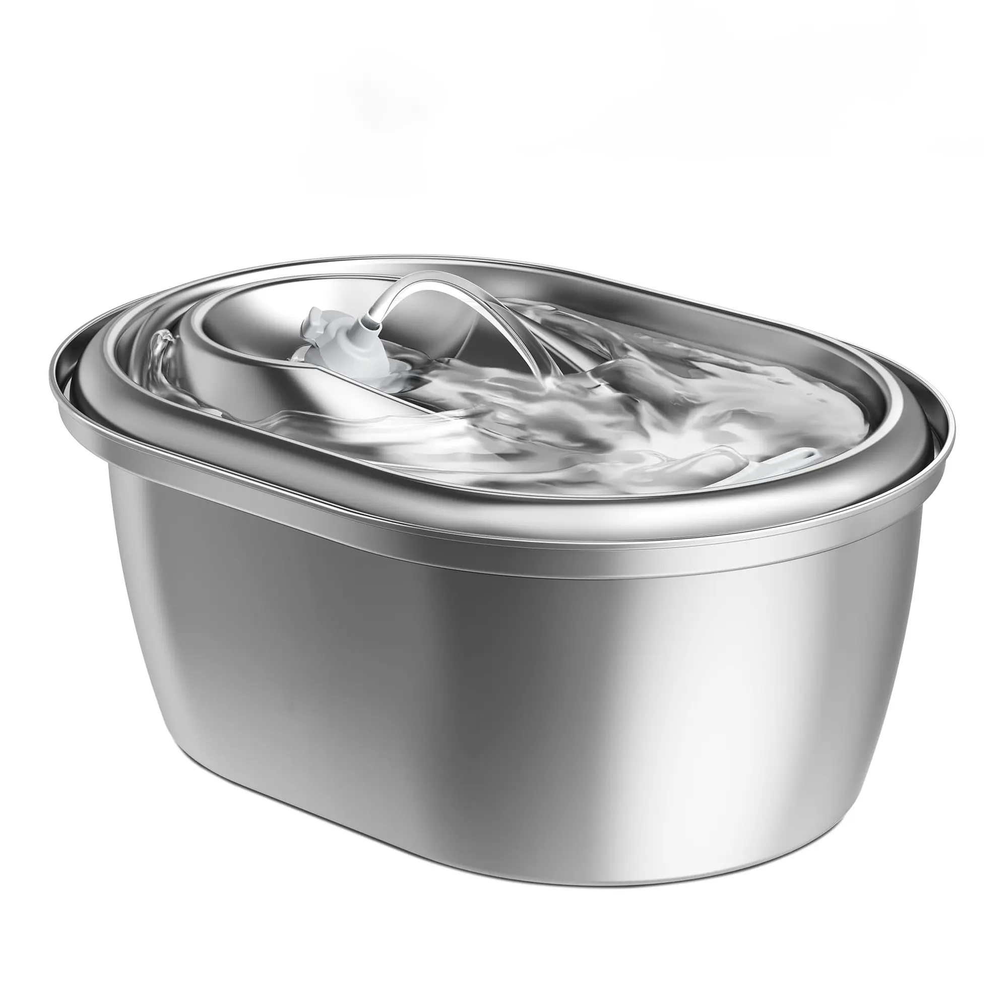 Stainless Steel Cat Water Fountain, 101oz 3L