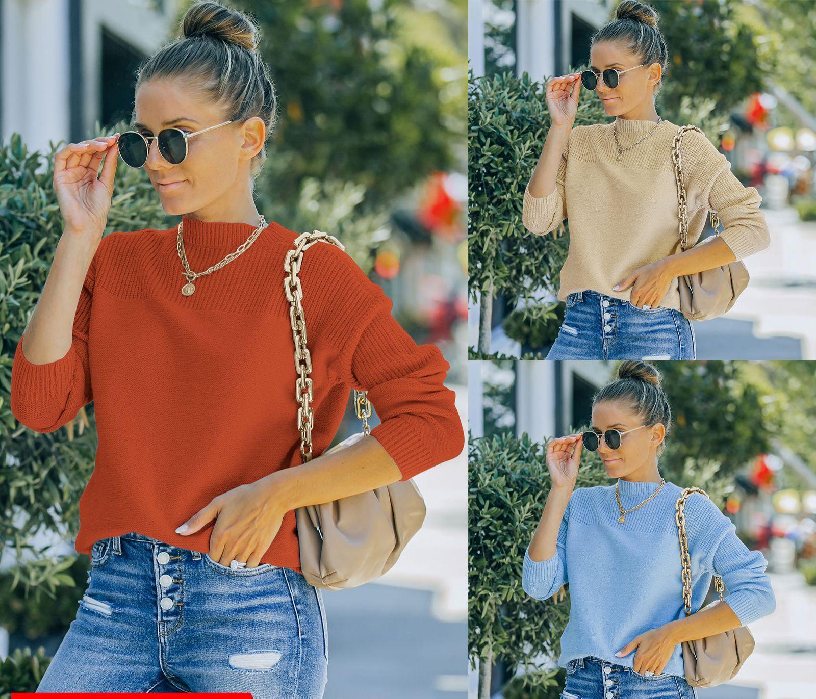 Round Neck Long Sleeve Sweater