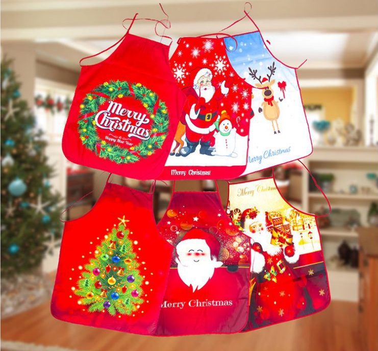 Title 16, Fashionable Fabric Printed Snowman Christmas Apron