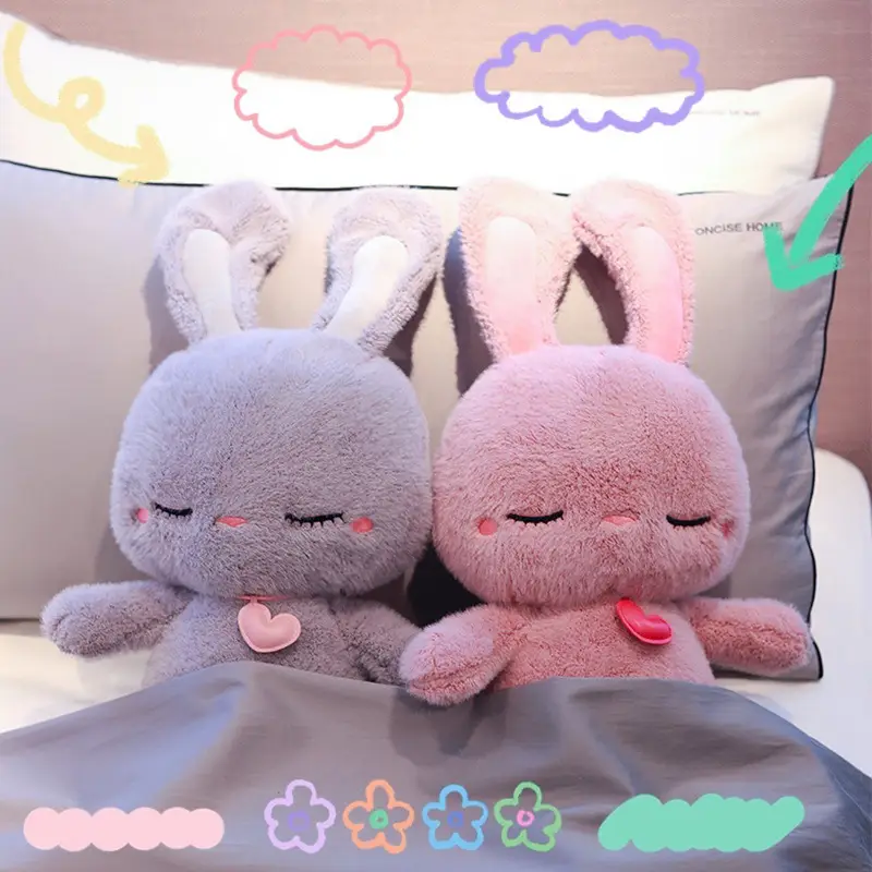 Soft Cute Bunny Doll With Long Ears Plush Toy