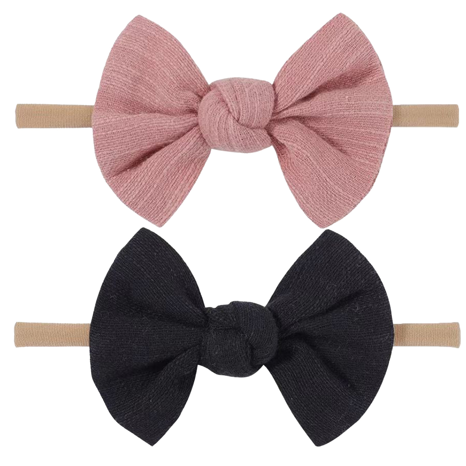 Soft Headbands Baby Girls Nylon Headband With Hair Bow Hairbands Hair Accessories For Newborn Infant Toddler Kids — foto 9