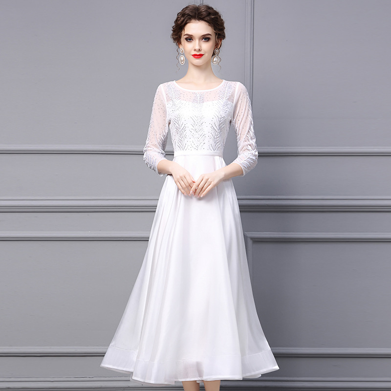 Embroidered Hot Diamond Party Dress — image 1