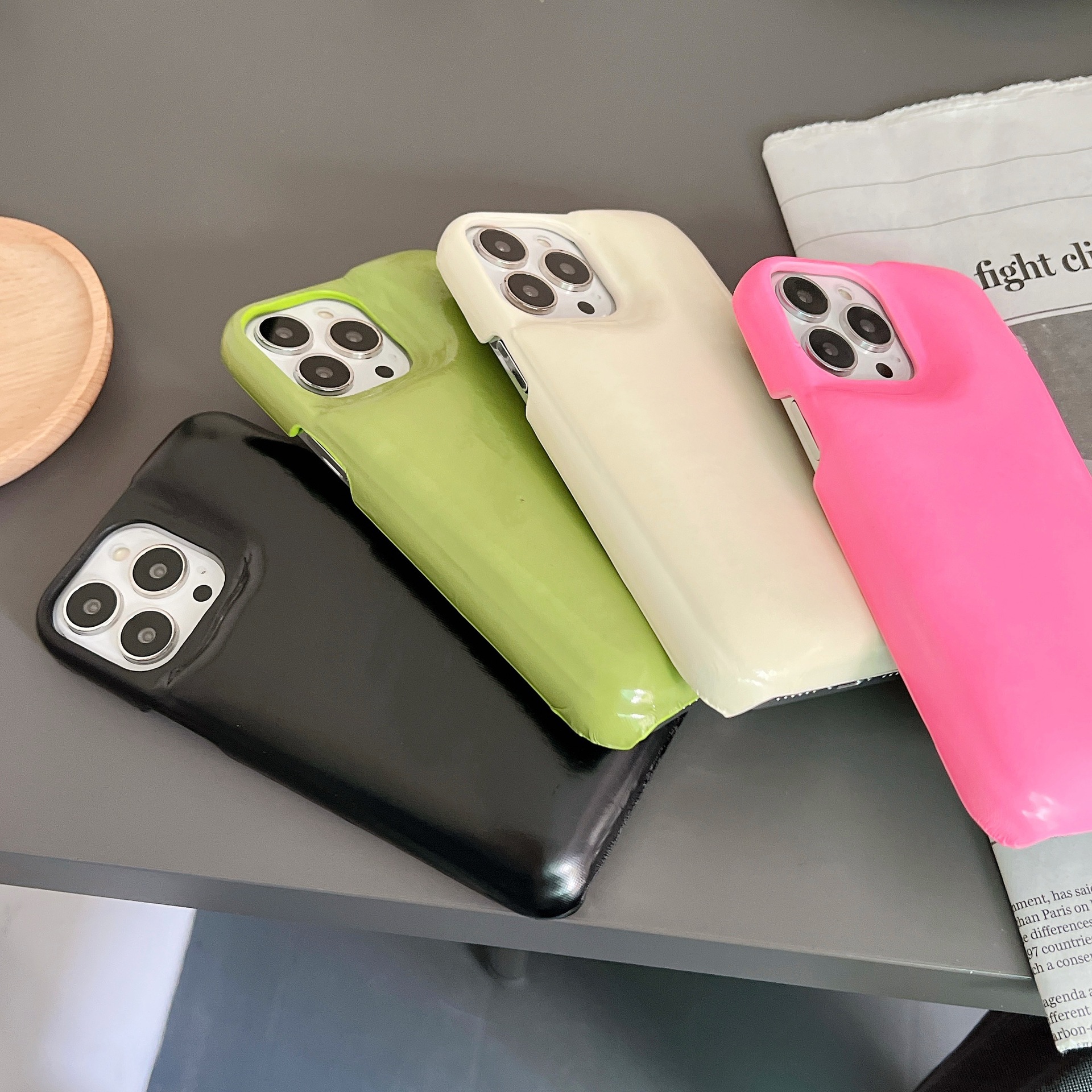 Simple Fashion Glossy Leather Phone Case Protective Case - Image 7