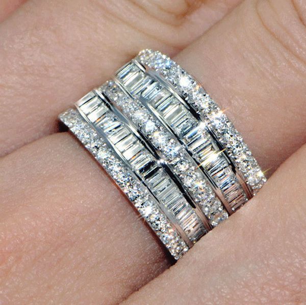 Super Shining Zircon Ladies Ring European And American Fashion