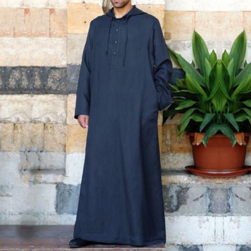 Men's New Fashion Casual Robe Navy Blue - Shop at LoveMi