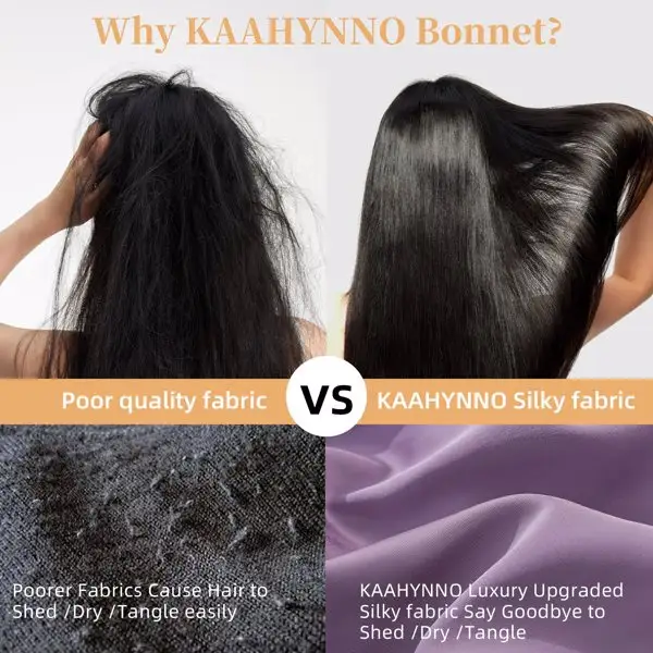Silk Bonnet For Sleeping Women, Satin Hair Bonnet For Sleeping For Wavy Curly Natural Hair Women Men ,Prohibited From Being Sold On The Amazon Platform