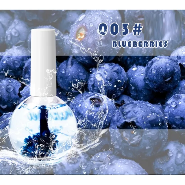 Nail Beauty Dried Flowers Nutrition Nail Treatment Oil Anti agnail Nail Edge Moisturizing Nail Base Coat Natural Dried Flower Nutrient Solution 0... 003 Blueberry - Shop at LoveMi