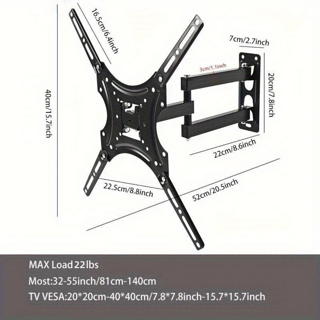 Swivel TV Wall Mount Bracket For 26 32 40 42 50 52 55 Inch 3D LCD LED Plasma UK — image 8