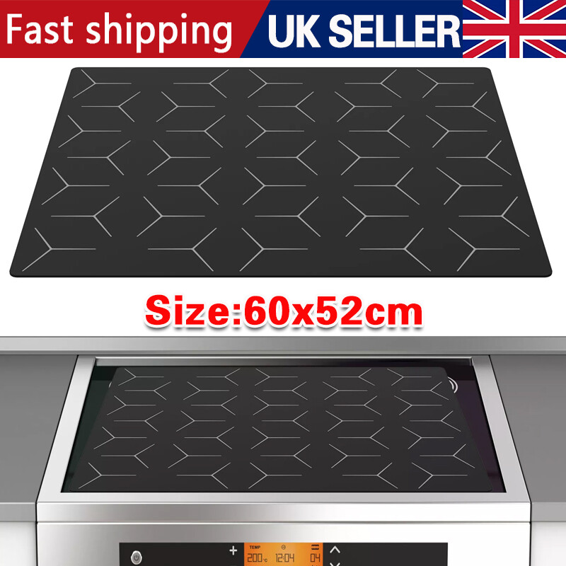 Large Induction Hob Protector Mat 52 60cm Silicone Heat Resistant-Mats Washable — image 10