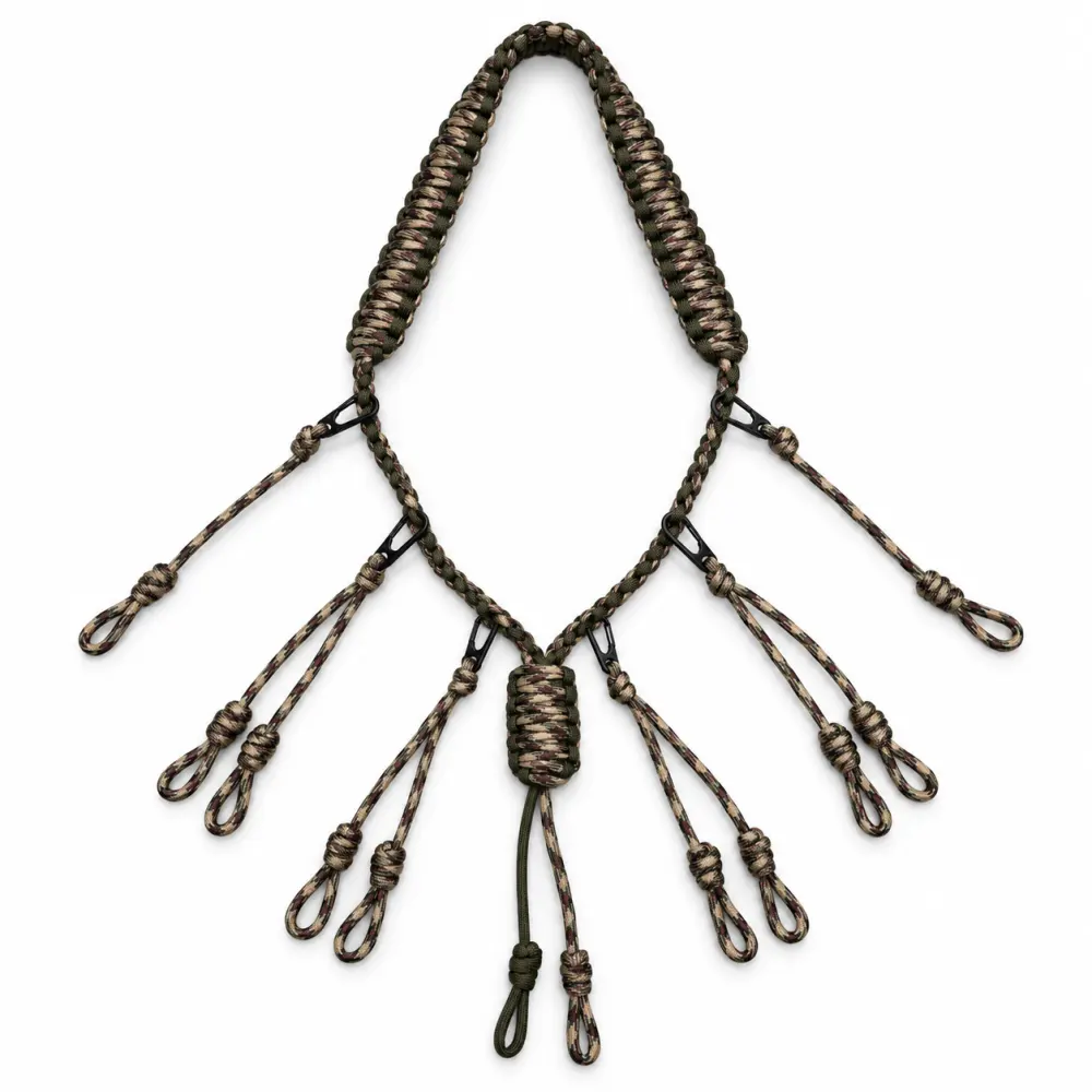 Seven Strand Nylon Durable Duck Call Lanyard Hand Braided