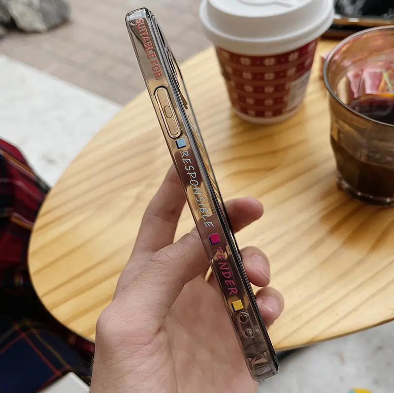 New Transparent Gray Rainbow Poster Phone Case