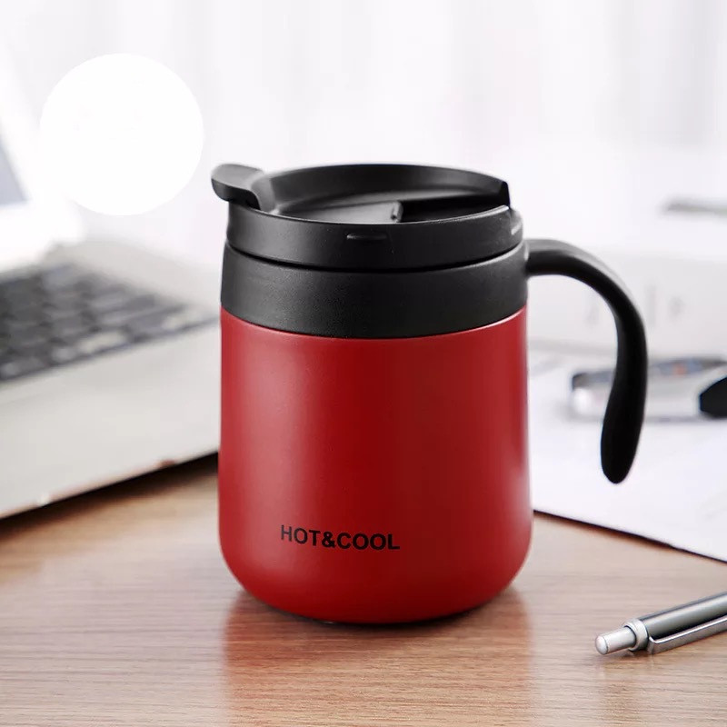 Title 5, Stainless Steel Vacuum Flask With Handle Office...