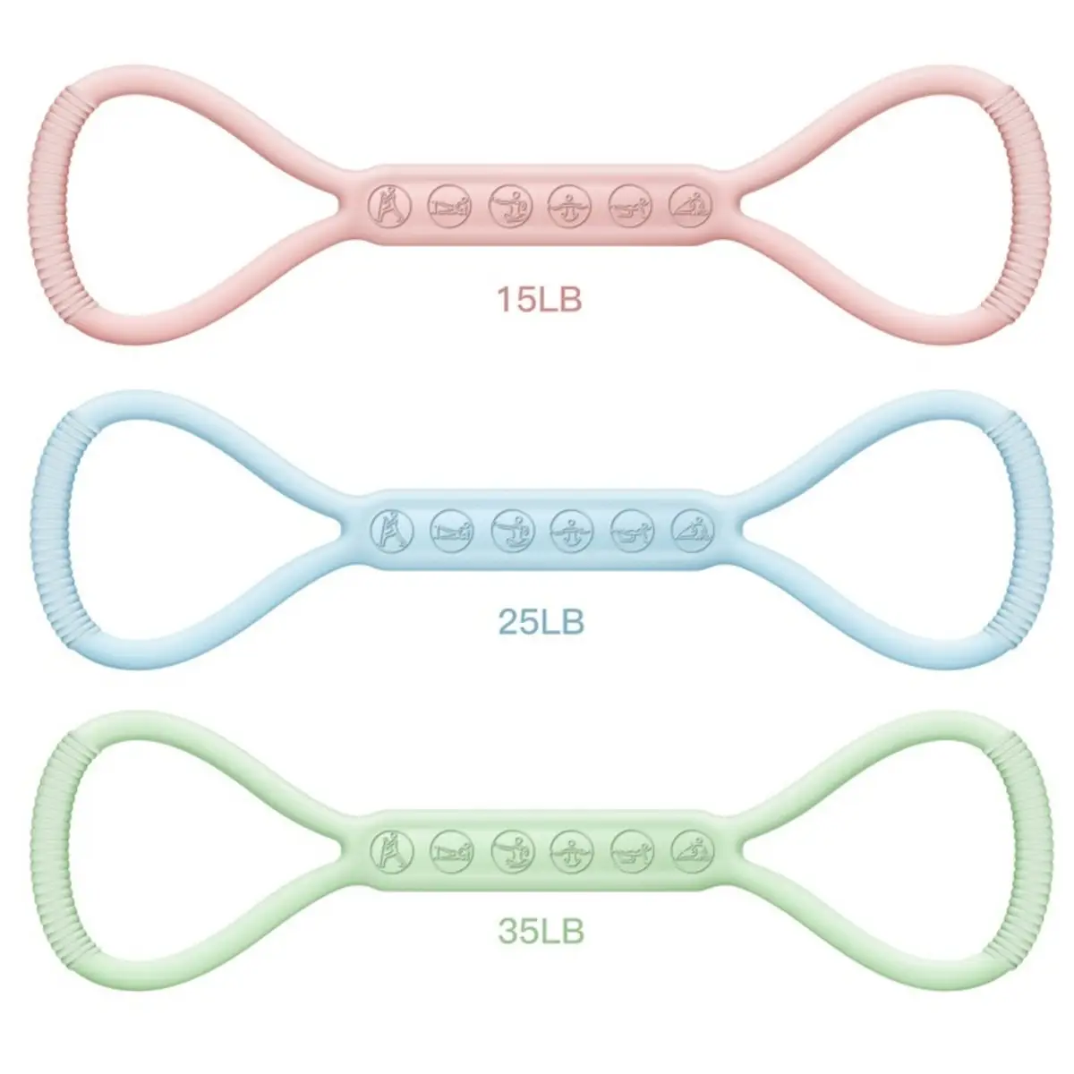 8-character Puller, 8-character Silicone Yoga Auxiliary Home Elastic Band Mini