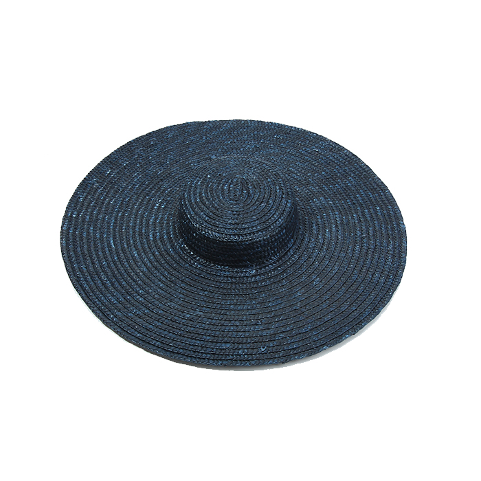 Flat Top Big Brim Streamer Tied Rope Straw Hat Beach