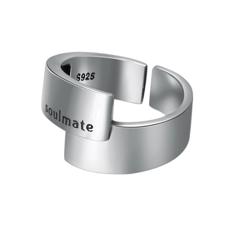 Title 2, Light Letter Ring Female Japanese And Korean Co...