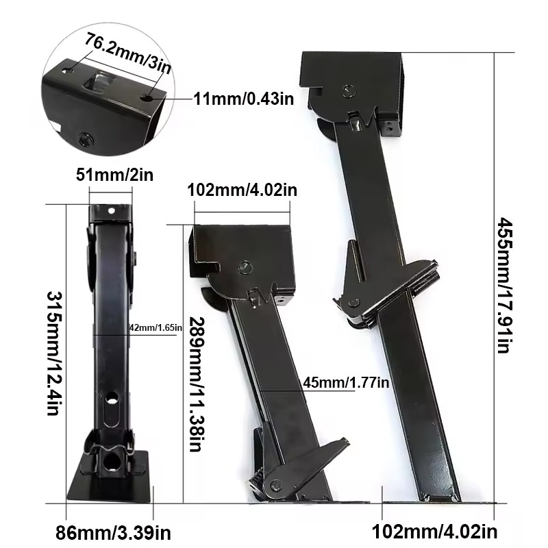 2X 10 0 0lbs RV Stabilizer Jacks Telescoping Travel Trailer Jack Camper Stand Rod