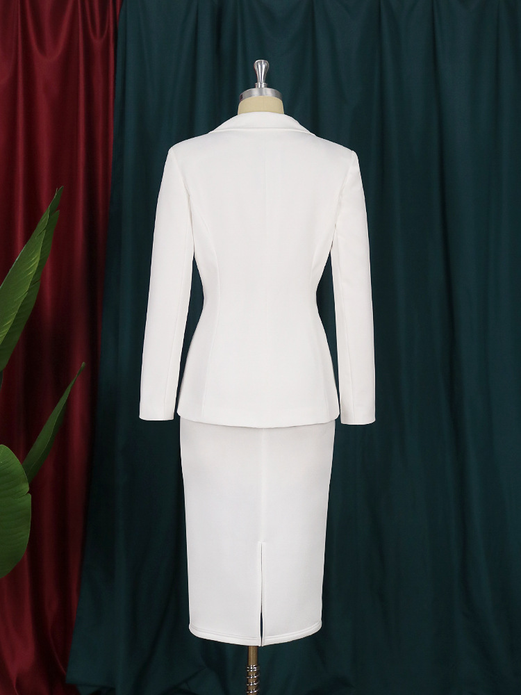 Button-Through Lapel Top Suit
