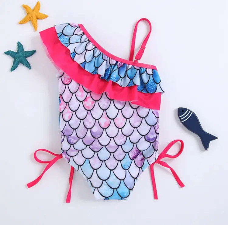 Baby and Girl Sling a Shoulder Mermaid