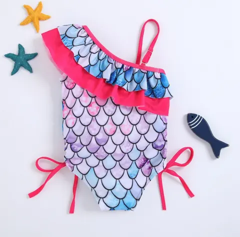 Baby and Girl Sling a Shoulder Mermaid