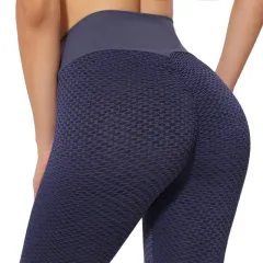 Beautiful Peach Buttocks Skinny Cropped Yoga Pants - Violet - View 1