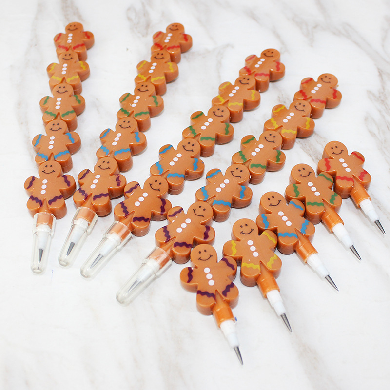Christmas Building Blocks Cartoon Bullet Pencil