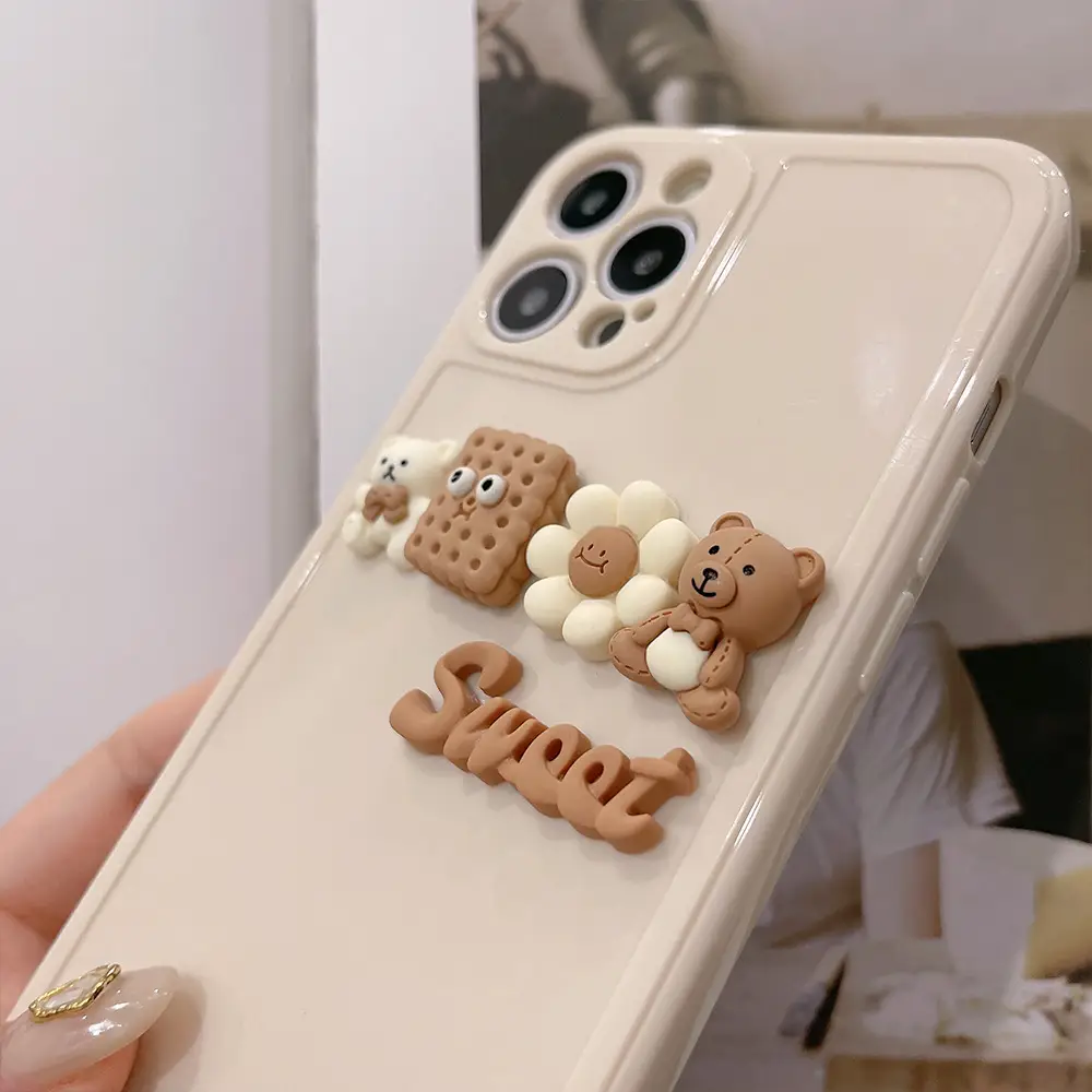 Cute Three-dimensional Mobile Phone Case All-inclusive Silicone