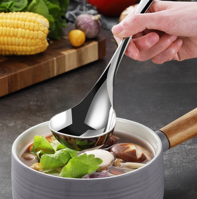 Title 4, 304 stainless steel spoon long handle