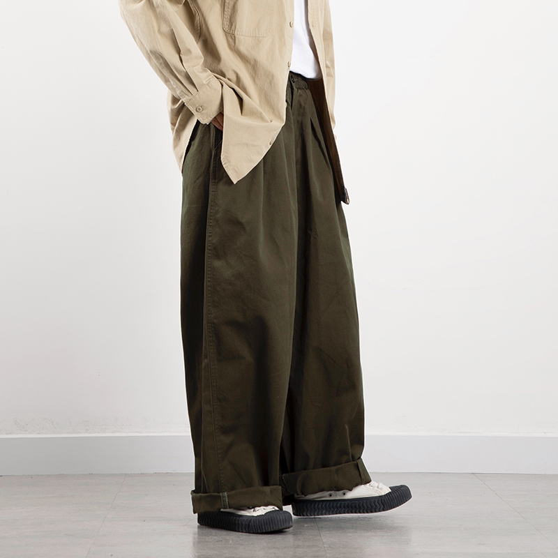 Retro American Pendant  Wide Leg Loose Straight Overalls