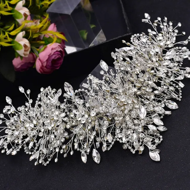 Bridal Tiara Wedding Crystal Crown Handmade Accessories Headgear - Shop at LoveMi