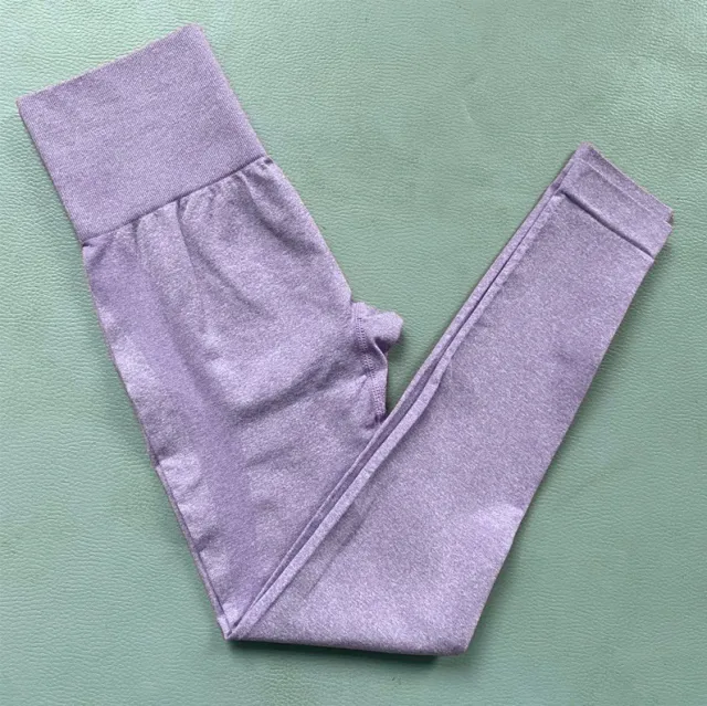 Explosive European And American Peach Hip Fitness Pants High Waist Stretch Tight Yoga Pants Purple - Shop at LoveMi