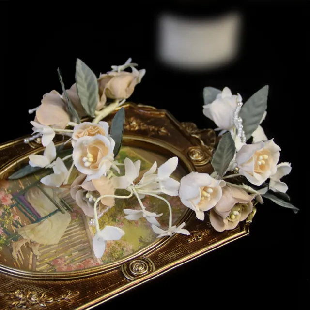 Floral Vintage Wedding Headdress Wreath Flower Headband - Shop at LoveMi