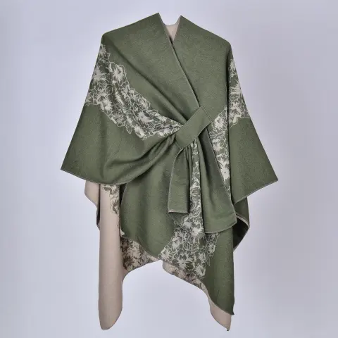 Women's Tie Split-Hem Shawl