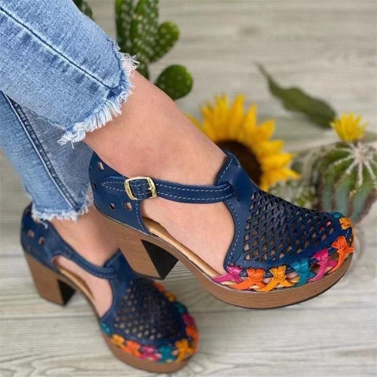 Wedge Heel Buckle Sandals, picture 3 of 4