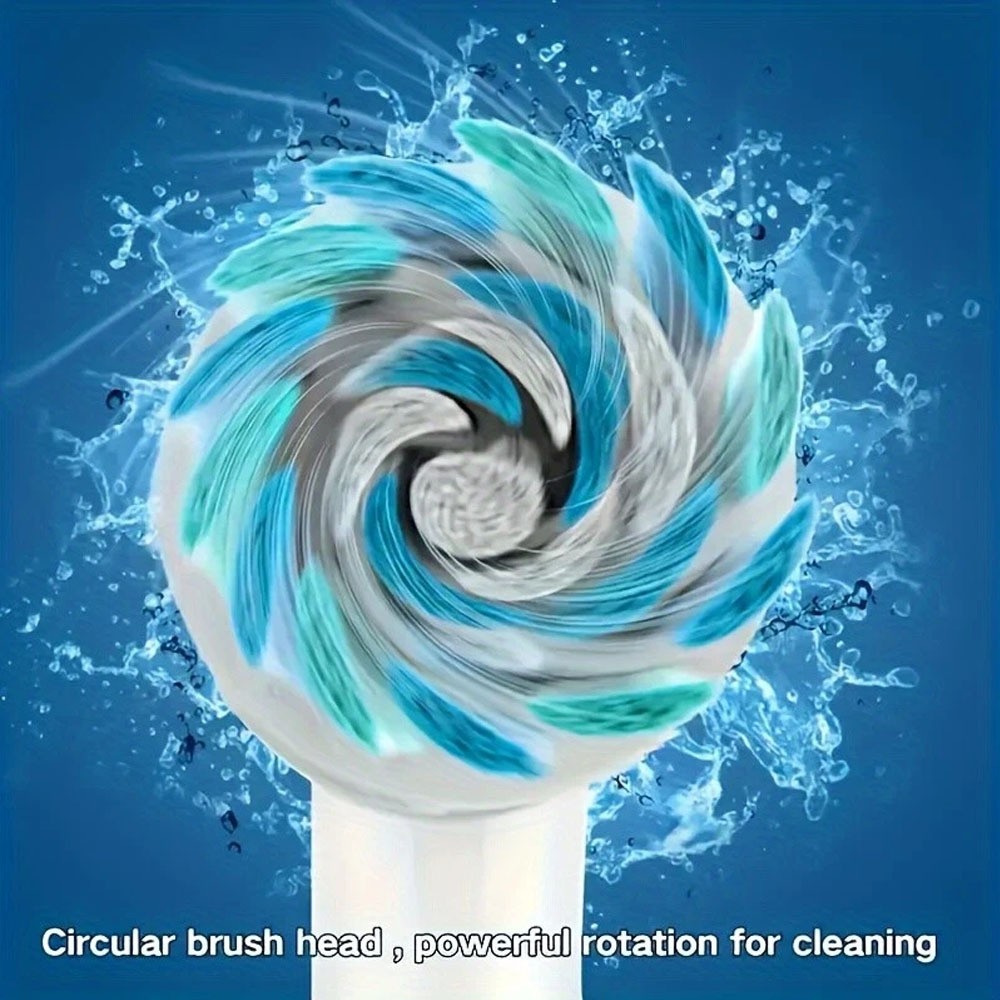 Rotating Electric Toothbrush, Smart Timer 4 Brush Heads 5 Modes USB Rechargeable — image 5