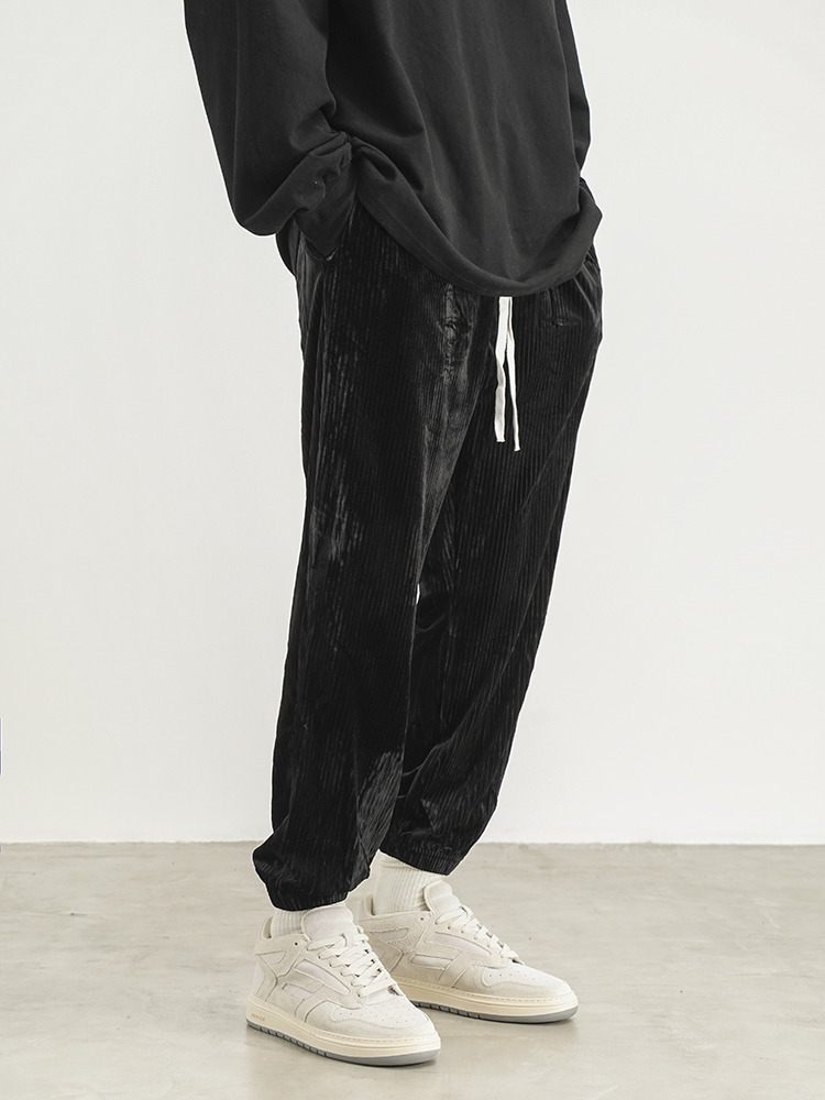 Title 4, Retro Ice Velvet Loose-fitting Sweatpants Men E...