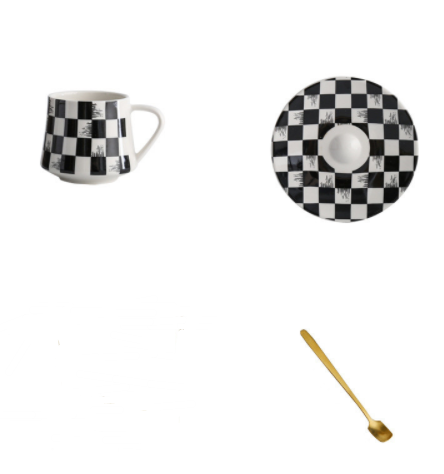 Turkish Ceramic Coffee Cup And Saucer Set