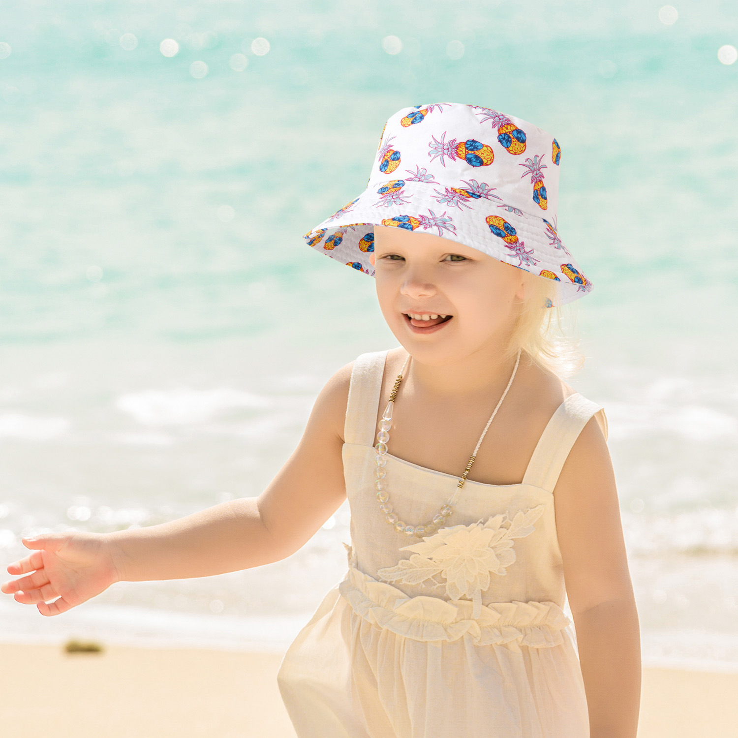 Fruit Print Men's And Women's Baby Breathable Quick-drying Beach Hat
