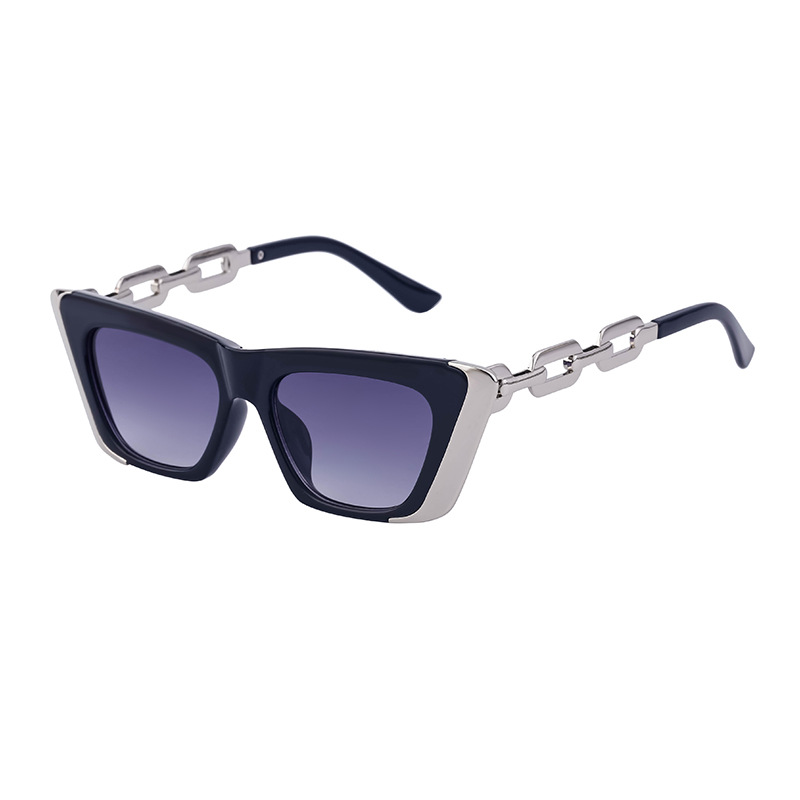 Title 18, Chain Small Frame Sunglasses Personality Cat Eyes