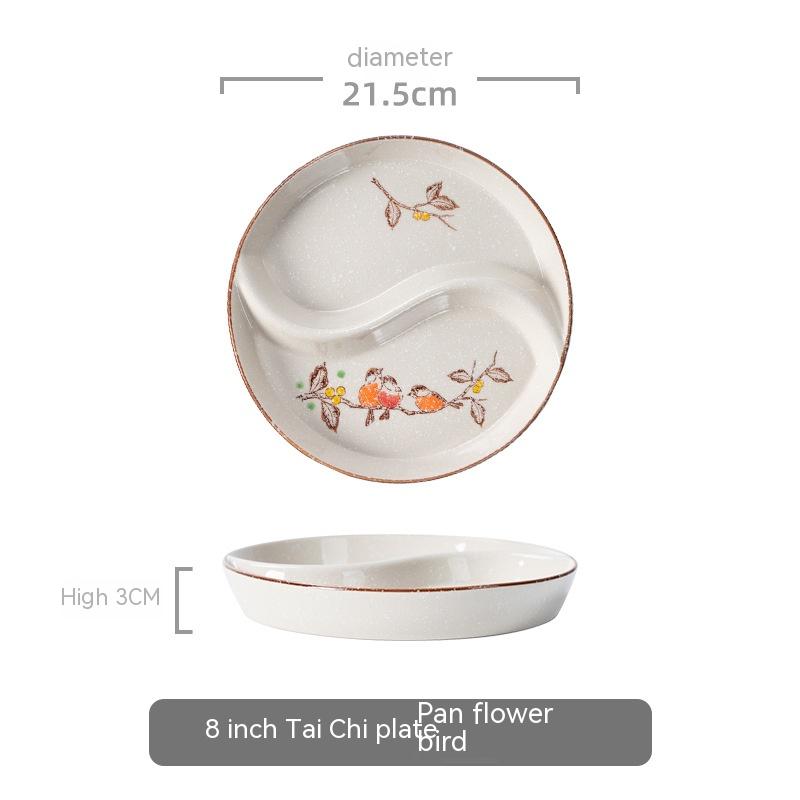 8 Flower And Bird Plate