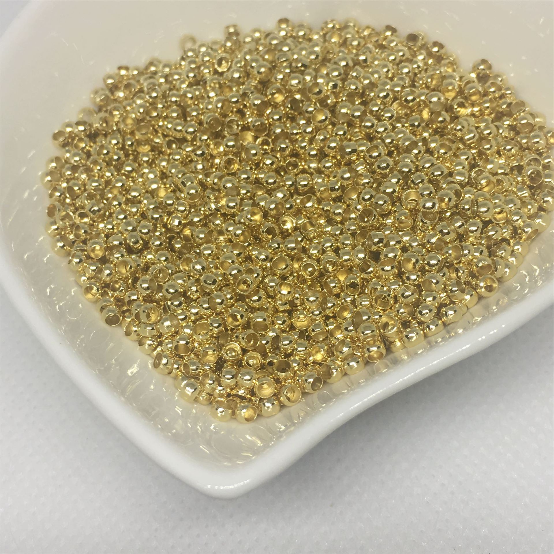 14k Gold Color Retaining Positioning Beads DIY Jewelry Accessories