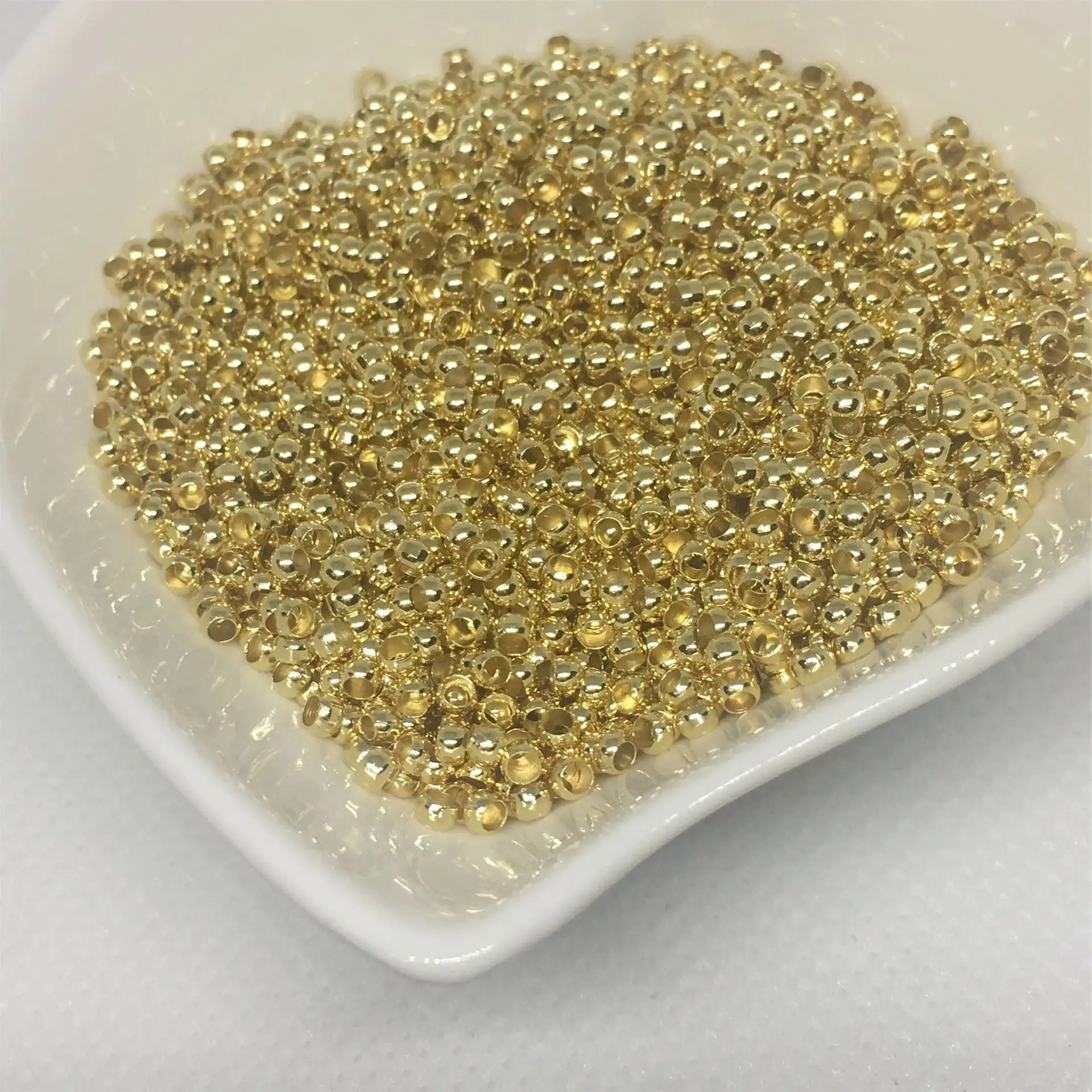 14k Gold Color Retaining Positioning Beads DIY Jewelry Accessories